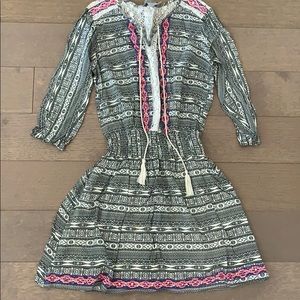 Flying Tomato Black & White Printed Dress